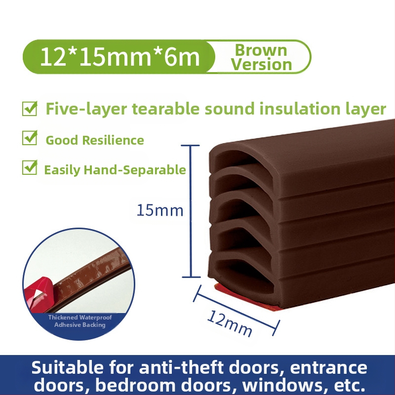 Bandă de etanșare pentru uși și ferestre, multistrat, poate fi ruptă cu mâna, rezistentă la uzură, pentru uși și ferestre, marca Tobs ken