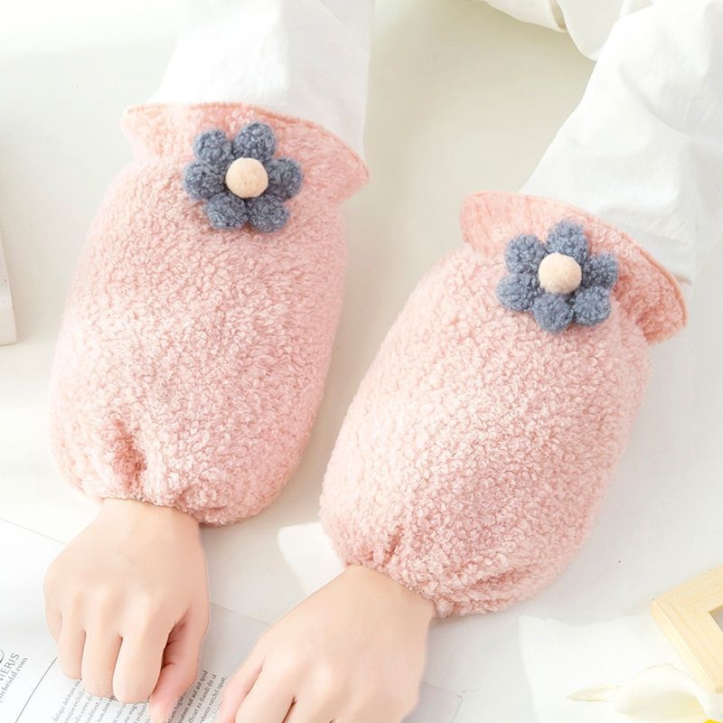 Oversleeves pentru femei, stil coreean, anti-murdărire, velur de iarnă, design original