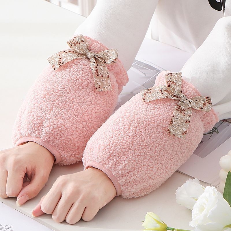 Oversleeves pentru femei, stil coreean, anti-murdărire, velur de iarnă, design original