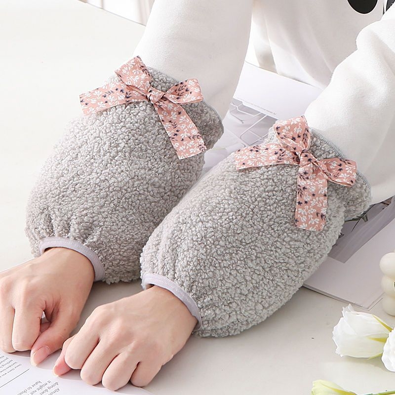 Oversleeves pentru femei, stil coreean, anti-murdărire, velur de iarnă, design original