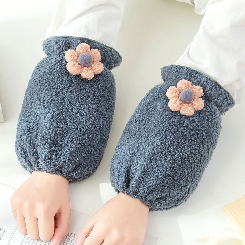 Oversleeves pentru femei, stil coreean, anti-murdărire, velur de iarnă, design original