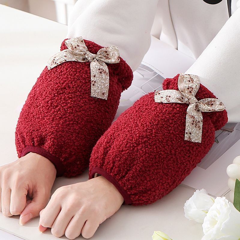 Oversleeves pentru femei, stil coreean, anti-murdărire, velur de iarnă, design original