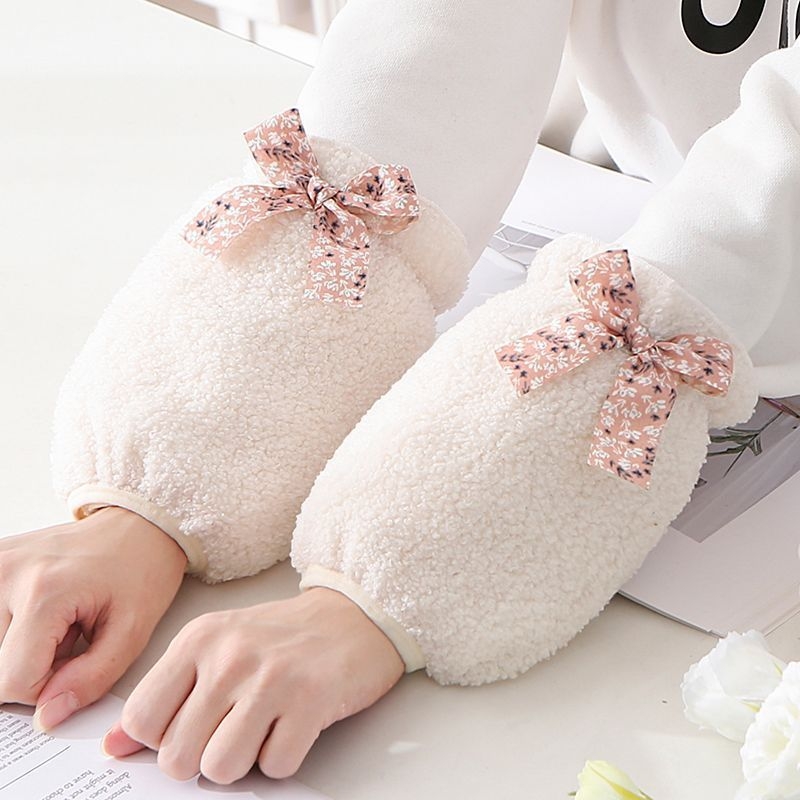 Oversleeves pentru femei, stil coreean, anti-murdărire, velur de iarnă, design original