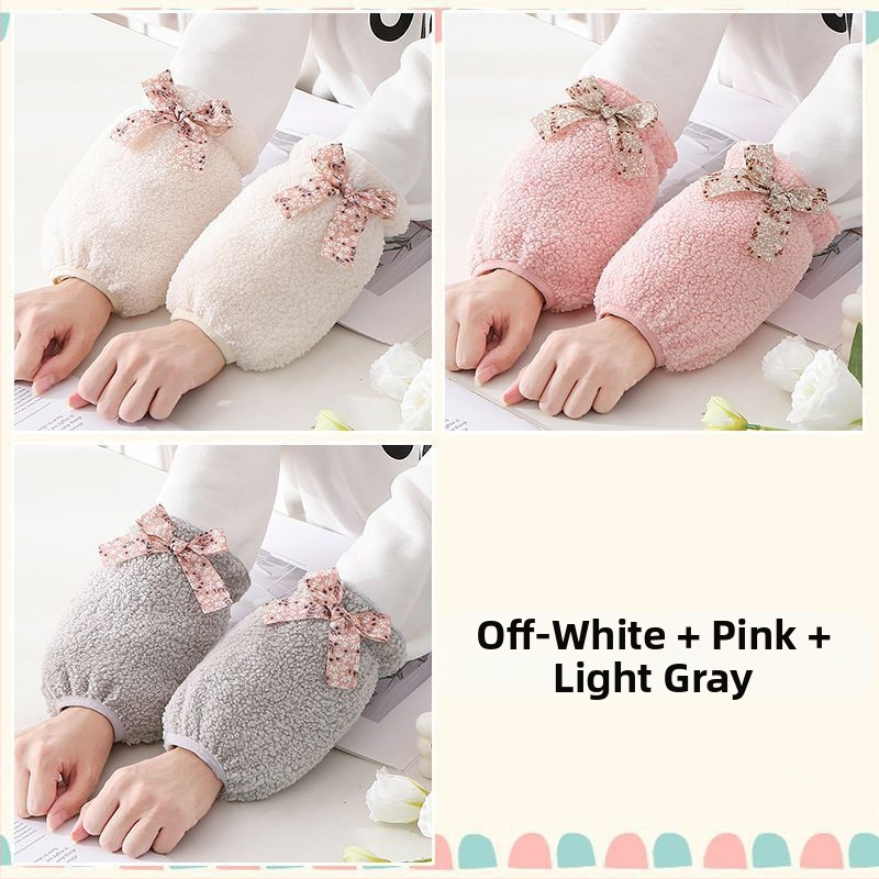 Oversleeves pentru femei, stil coreean, anti-murdărire, velur de iarnă, design original