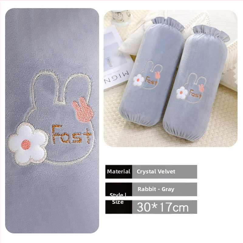 Manșete lungi din catifea cristal pentru treburi casnice, unisex, anti-murdărire, model solid, iarnă-toamnă