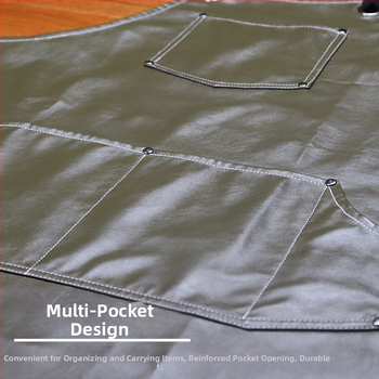 PU δερμάτινη ποδιά без μανίκια, αντι-βρωμιά, μοντέρνο μινιμαλιστικό στυλ, μονόχρωμη