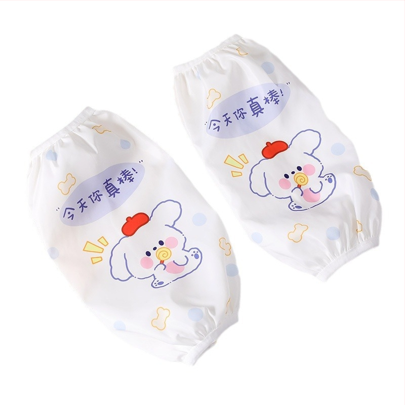 Водоустойчиви карикатурни ръкавни протектори за деца – за кухнята, миещи се, устойчиви на петна, възраст 3–13 г.