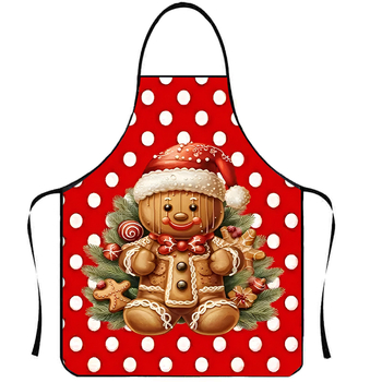 Αμάνικη αδιάβροχη ποδιά από πολυεστέρα, καρτούν στυλ, 3D εκτύπωση μοτίβου αγελάδας