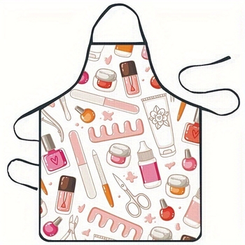 Αμάνικη αδιάβροχη ποδιά από πολυεστέρα, καρτούν στυλ, 3D εκτύπωση μοτίβου αγελάδας