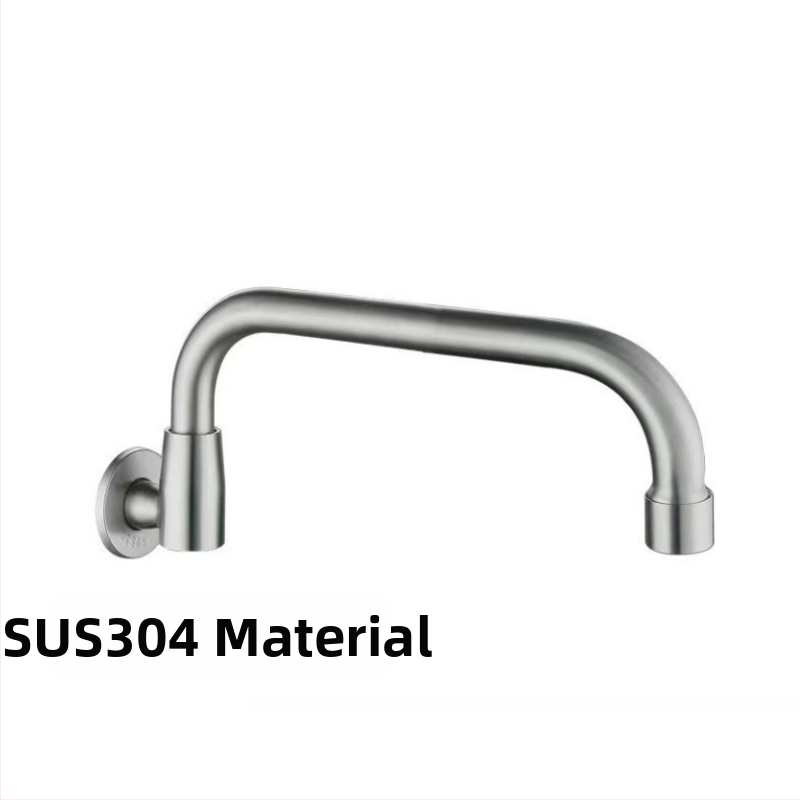 Robinet de bucătărie montat pe perete, semi-automat, doar apă rece, cartuș ceramic, deschidere spirală, conexiuni de 15 mm