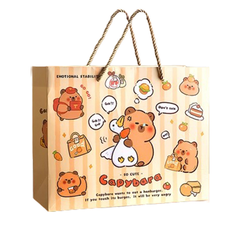 Capybara témájú DIY irodai készlet kézzel készített notesz és teljes matrica készlet