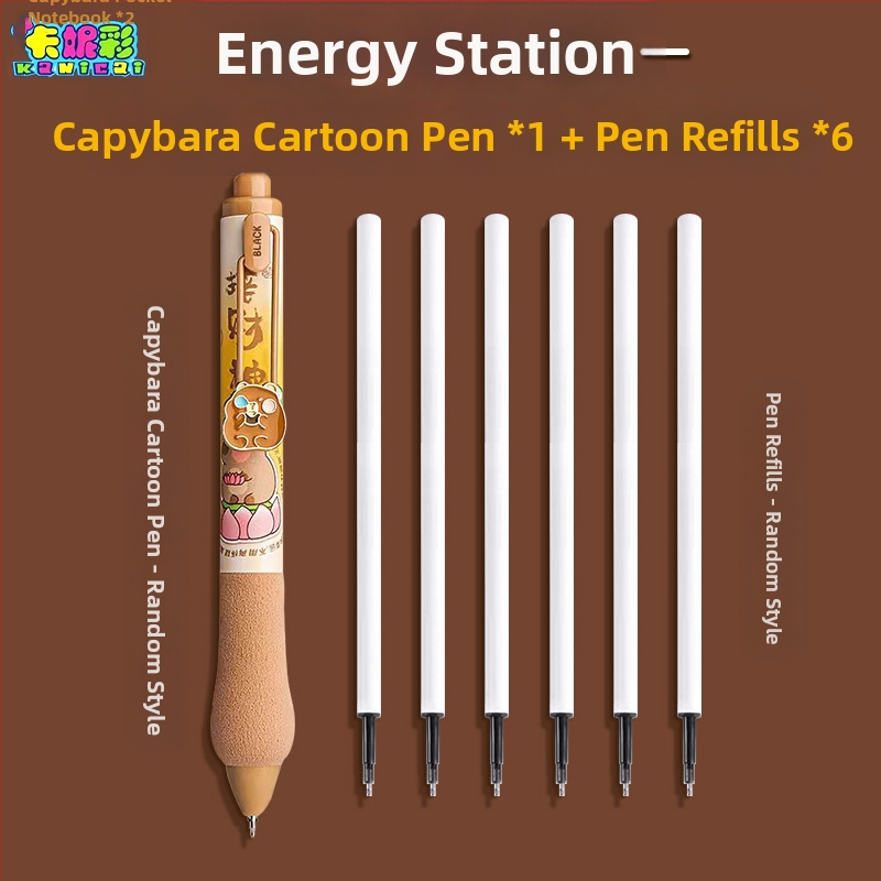 Capybara témájú DIY irodai készlet kézzel készített notesz és teljes matrica készlet