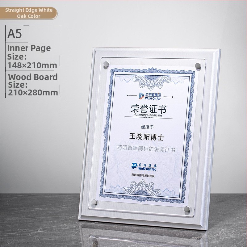 Placă din lemn pentru personalizarea medalelor cu logo, Scrisoare de autorizare a mărcii, Placă din acrilic cristal