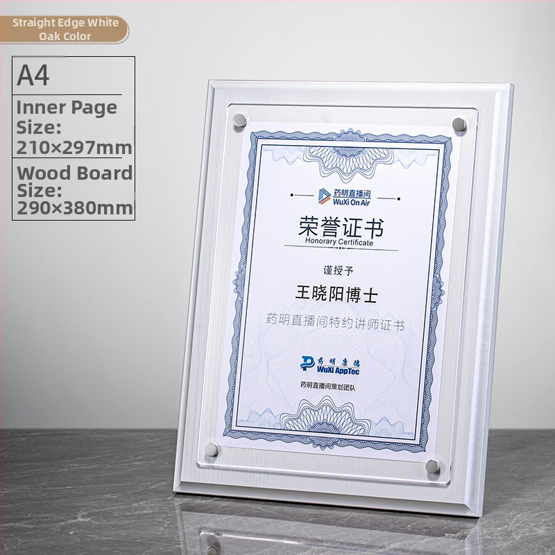 Placă din lemn pentru personalizarea medalelor cu logo, Scrisoare de autorizare a mărcii, Placă din acrilic cristal