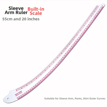 Σετ χαράκτων σχεδίασης ενδύμάτων με ενσωματωμένη κλίμακα, πλαστικό, περιλαμβάνει πλάκα L-σχήματος γωνίας και οδηγούς καμπύλης