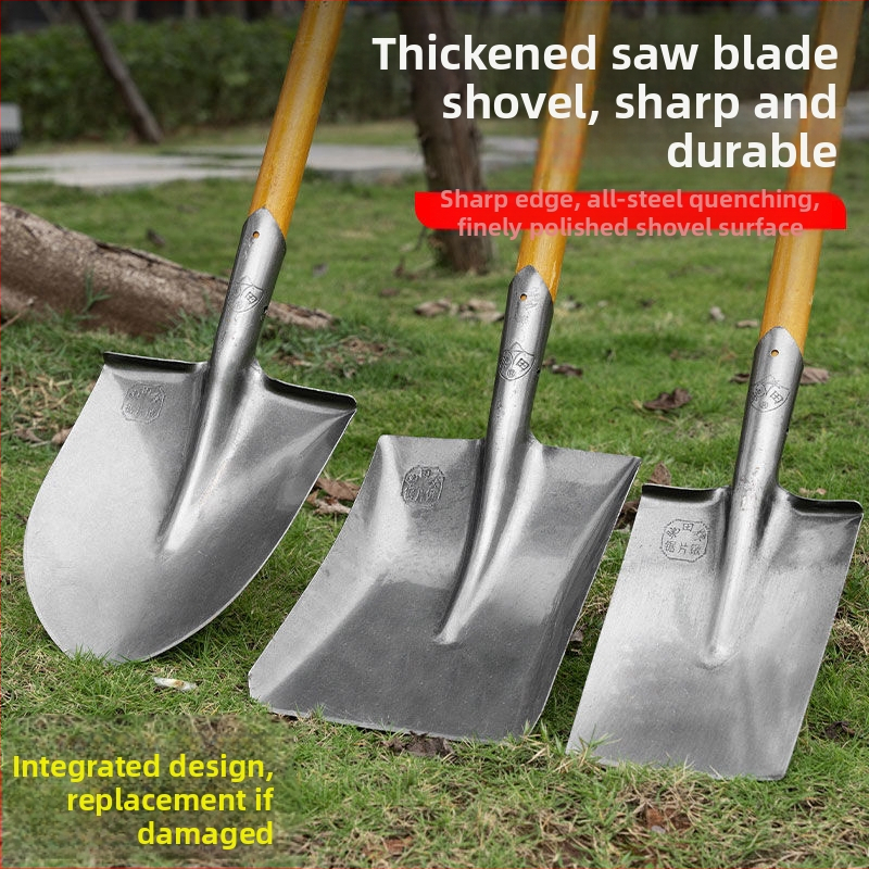 Πυροσβεστικό φτυάρι από ατσάλι υψηλής αντοχής με ξύλινο κοντάκι για εξορύξεις — Golden Dragon