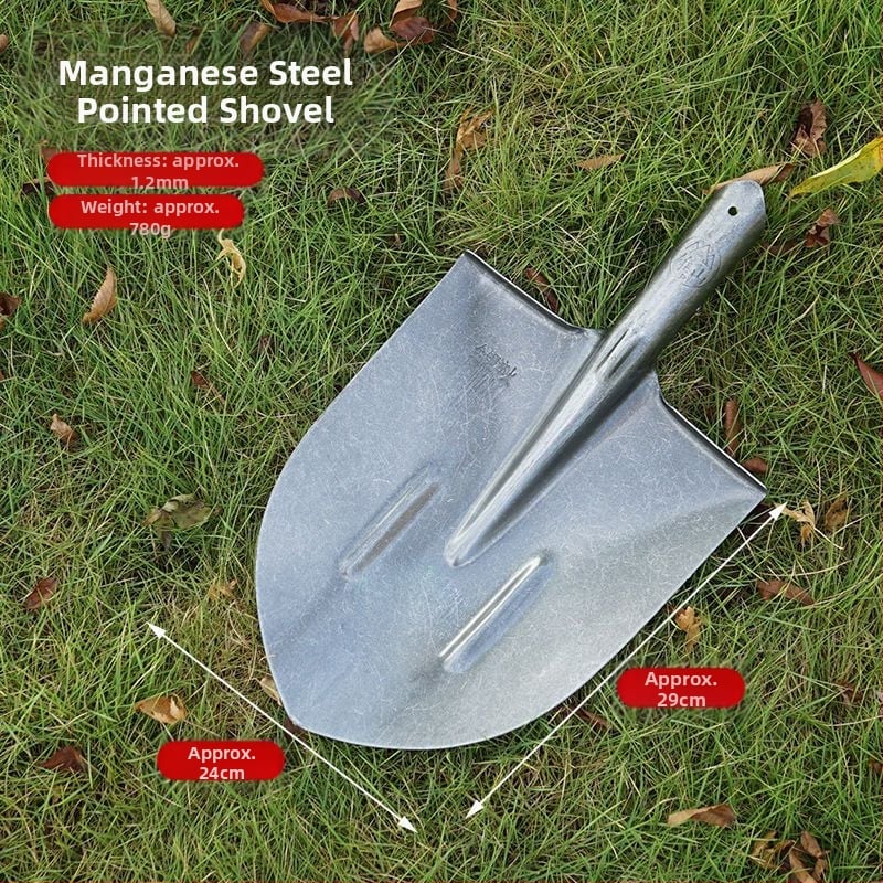 Tűzoltó ásó magas szénacél fejjel és fa nyéllel, bányászati felhasználásra — Golden Dragon