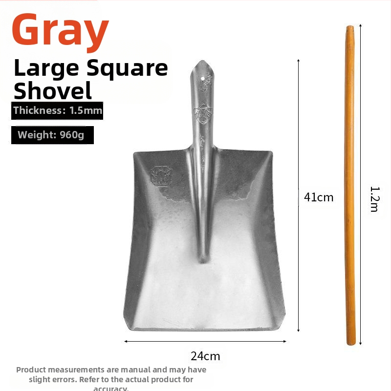 Tűzoltó ásó magas szénacél fejjel és fa nyéllel, bányászati felhasználásra — Golden Dragon