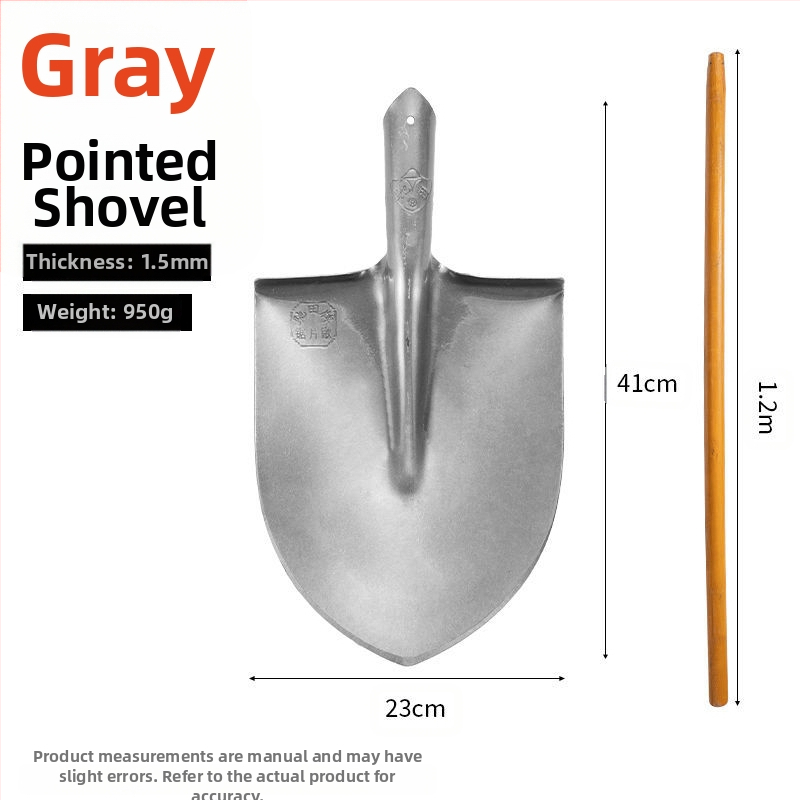 Tűzoltó ásó magas szénacél fejjel és fa nyéllel, bányászati felhasználásra — Golden Dragon