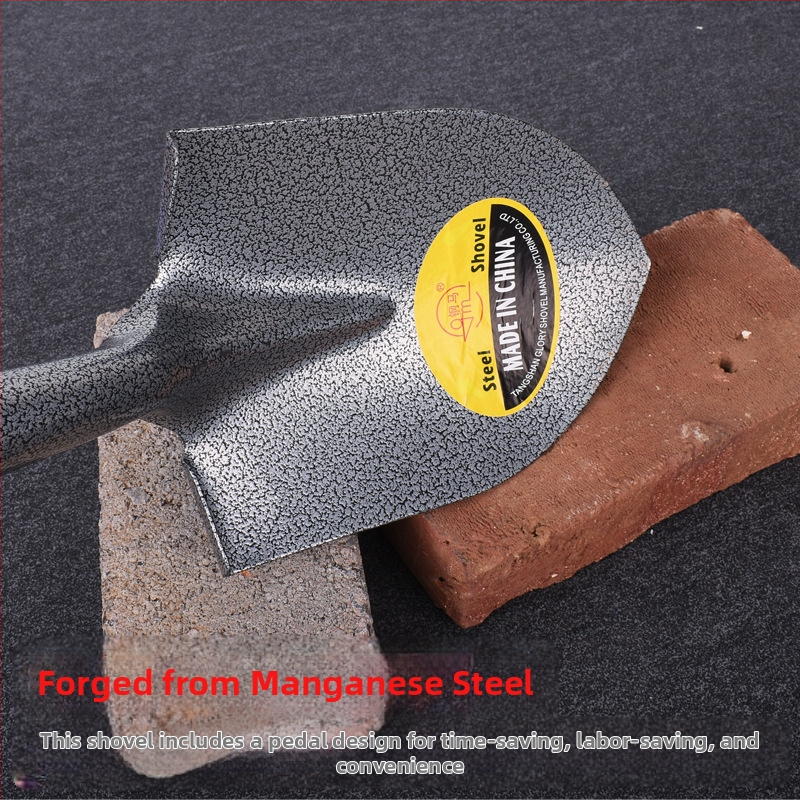 Манганова стоманена едночастна лопата за копаене