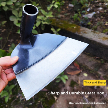 Σκαπάνη ζιζανίων με μακριά λαβή, από ατσάλι, ενισχυμένη παχιά κεφαλή για εξωτερική κηπουρική