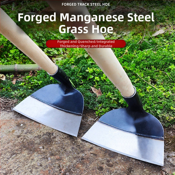 Σκαπάνη ζιζανίων με μακριά λαβή, από ατσάλι, ενισχυμένη παχιά κεφαλή για εξωτερική κηπουρική