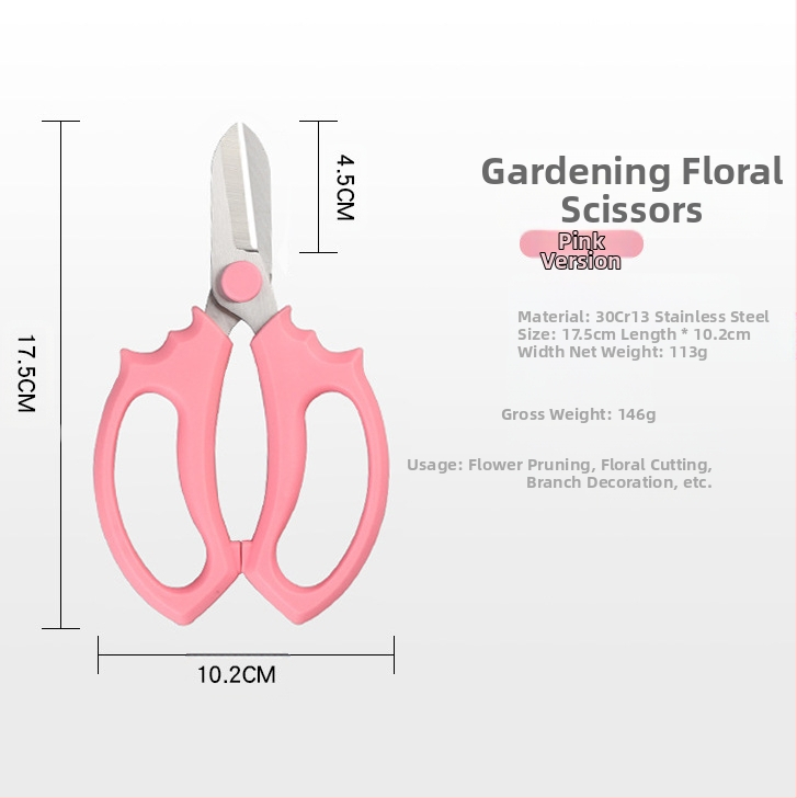 Flowery Edge škare za rezanje cvijeća sa širokom glavom – vrtni alat za cvjećare i kućne vrtare