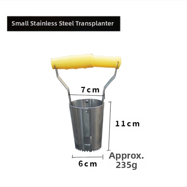 Transplantator din oțel inoxidabil pentru răsaduri – unealtă de grădină GRANPA/Old Pan, personalizabil