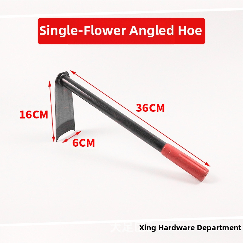 Lopată de grădină cu dublă utilizare, greblă cu trei dinți, vârf ascuțit; Wanxing marcă, bază din oțel, unelte de construcții
