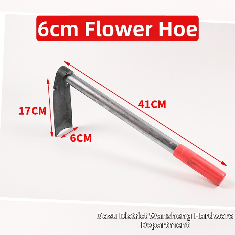 Lopată de grădină cu dublă utilizare, greblă cu trei dinți, vârf ascuțit; Wanxing marcă, bază din oțel, unelte de construcții