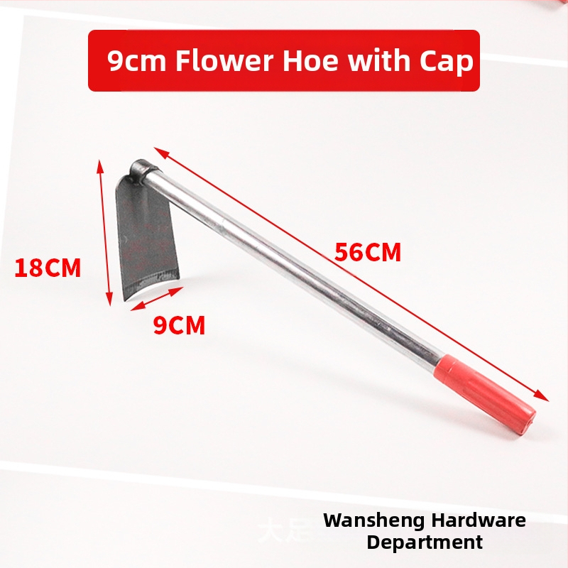 Lopată de grădină cu dublă utilizare, greblă cu trei dinți, vârf ascuțit; Wanxing marcă, bază din oțel, unelte de construcții