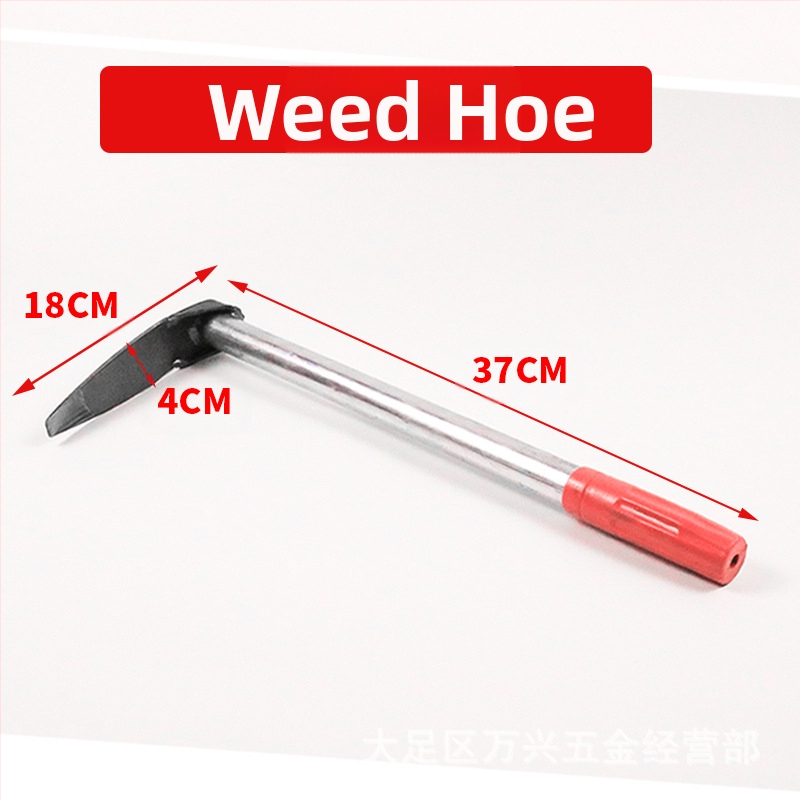 Lopată de grădină cu dublă utilizare, greblă cu trei dinți, vârf ascuțit; Wanxing marcă, bază din oțel, unelte de construcții