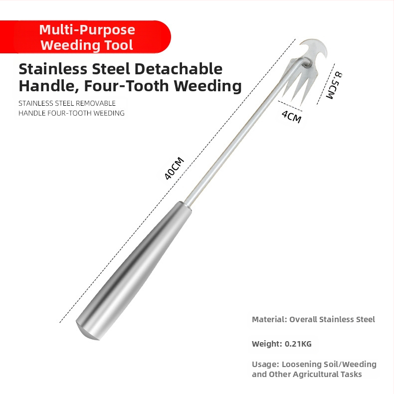 Unealtă de plivit din oțel inoxidabil – Brand Prepared, pentru grădină