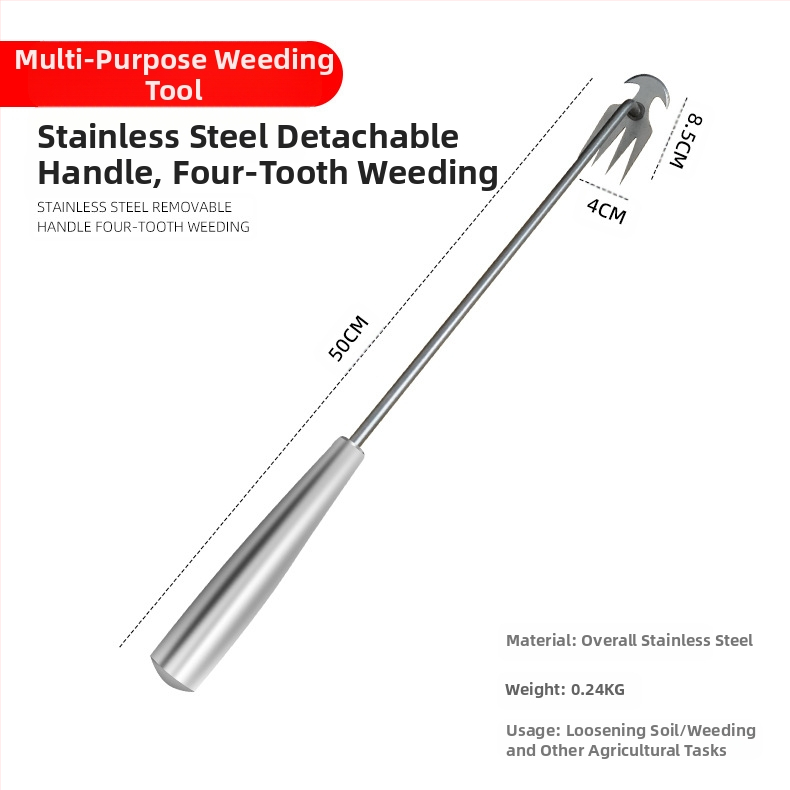 Unealtă de plivit din oțel inoxidabil – Brand Prepared, pentru grădină