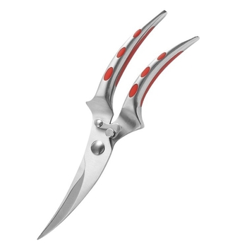 Ανοξείδωτες ισχυρές ψαλίδες για κόκαλα κοτόπουλου, με μηχανισμό αυτόματης επαναφοράς, πολυλειτουργικές κουζίνας