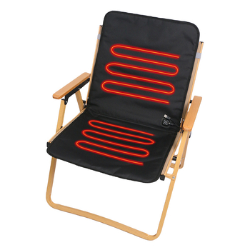 USB отопляема възглавница за стол FEBORY – полиестер, PP памук, модерен минималистичен стил, офис/дом/кола, персонализиране