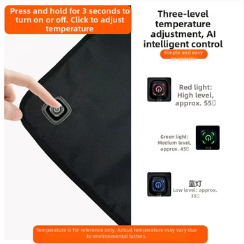 USB отопляема възглавница за стол FEBORY – полиестер, PP памук, модерен минималистичен стил, офис/дом/кола, персонализиране