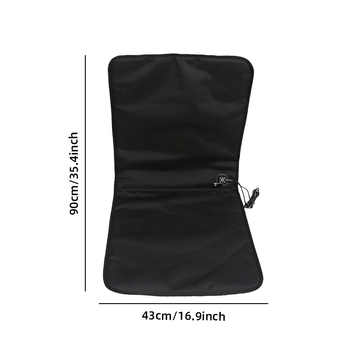 USB отопляема възглавница за стол FEBORY – полиестер, PP памук, модерен минималистичен стил, офис/дом/кола, персонализиране