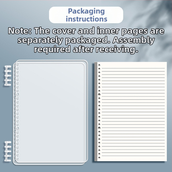 Διαφανές σημειωματάριο με αποσπώμενο εσωτερικό μπλοκ και σελίδες με τετράγωνο πλέγμα, ιδανικό για μαθητές γυμνασίου