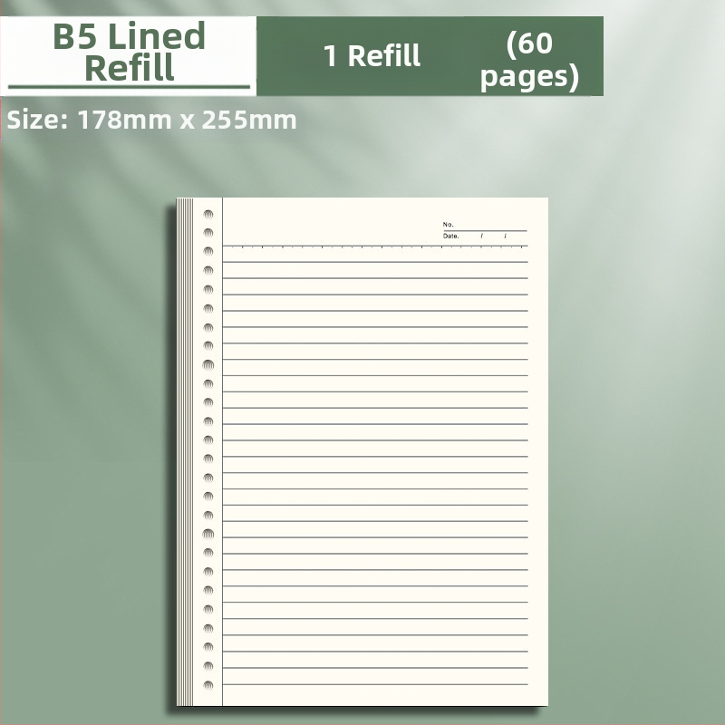 Caurspīdīgs piezīmju grāmatiņa ar noņemamu iekšējo bloku un kvadrātveida lapām, ideāli piemērots vidusskolas skolēniem