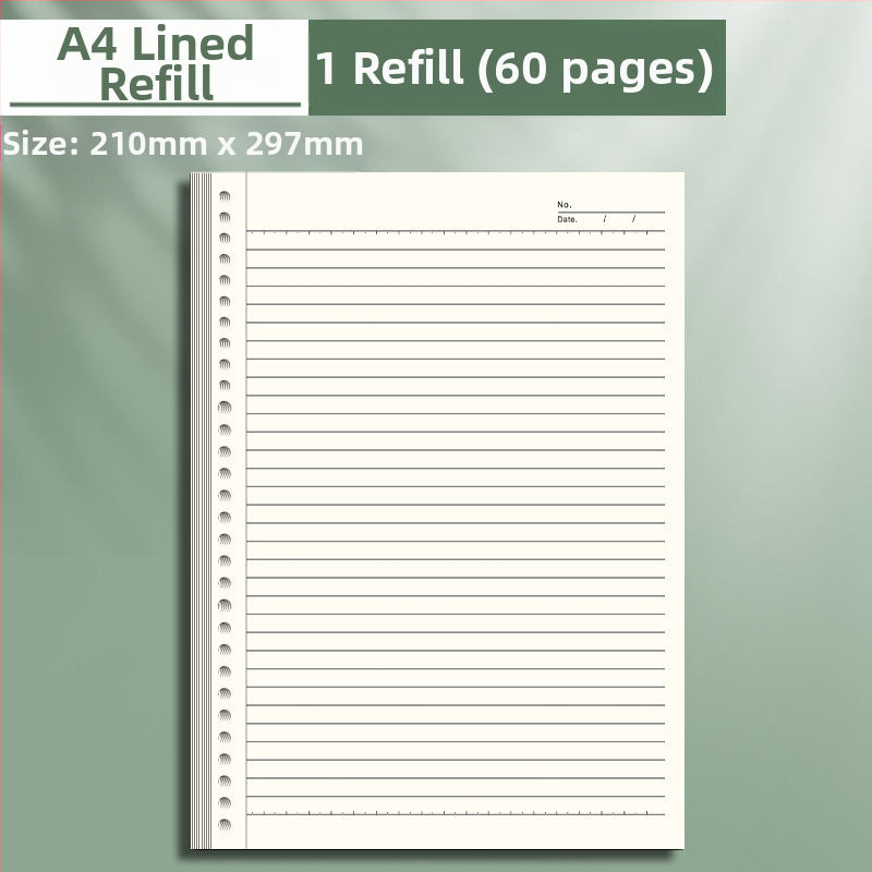 Caurspīdīgs piezīmju grāmatiņa ar noņemamu iekšējo bloku un kvadrātveida lapām, ideāli piemērots vidusskolas skolēniem