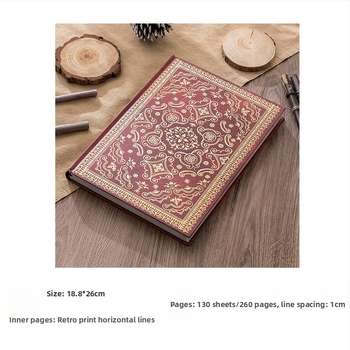 Σημειωματάριο με ραφτό δέσιμο · χαρτί από κυτταρίνη ξύλου, 40 g/m² · πάνω από 100 σελίδες