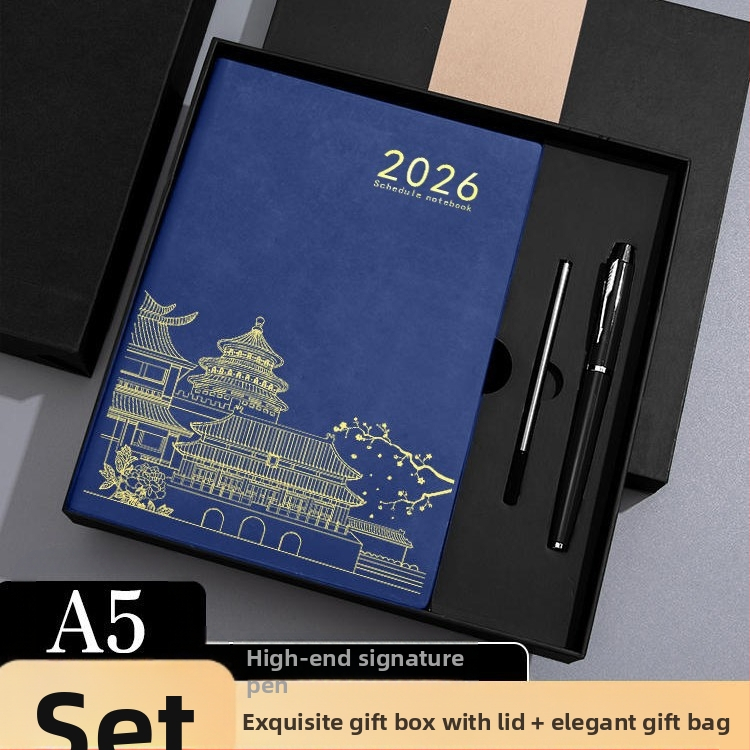 Bilježnica Qingyile stationery, navlaka od umjetne kože, žično povezivanje, Daolin papir, 80 g/m²