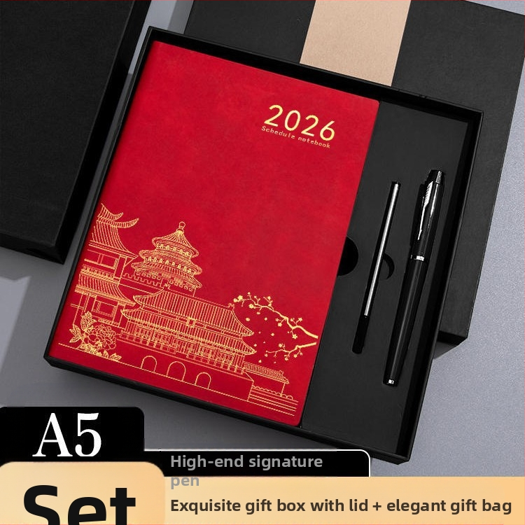 Bilježnica Qingyile stationery, navlaka od umjetne kože, žično povezivanje, Daolin papir, 80 g/m²