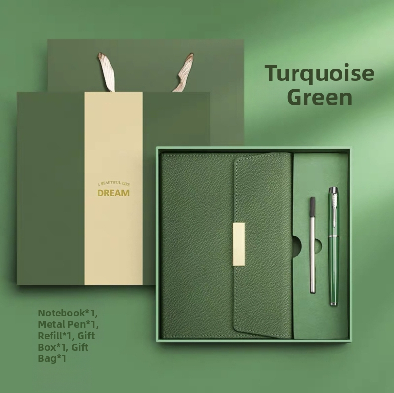 Poklon set bilježnica s PU koricama, spiralno povezivanje, Dowling papir 80 g, USB 16 GB, metalno pero s refillom