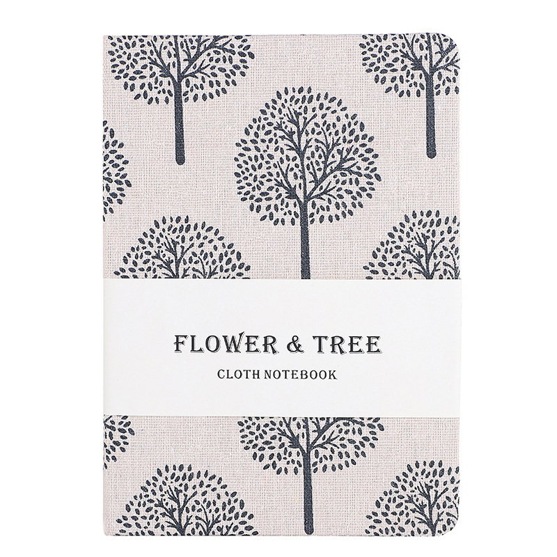 Dnevnik s platnom omotom, veza s odvojivim listovima, Daolin papir 100 g, 200 stranica, japansko-korejski sladak stil