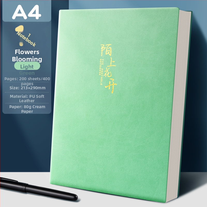 Bilježnica Sijin (omot: PP, ljepljeno povezivanje, šumski papir, 300–400 stranica, stil: poslovni ured)