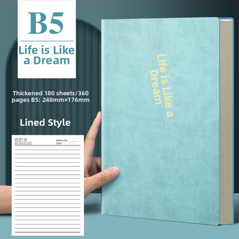 Bilježnica Sijin (omot: PP, ljepljeno povezivanje, šumski papir, 300–400 stranica, stil: poslovni ured)