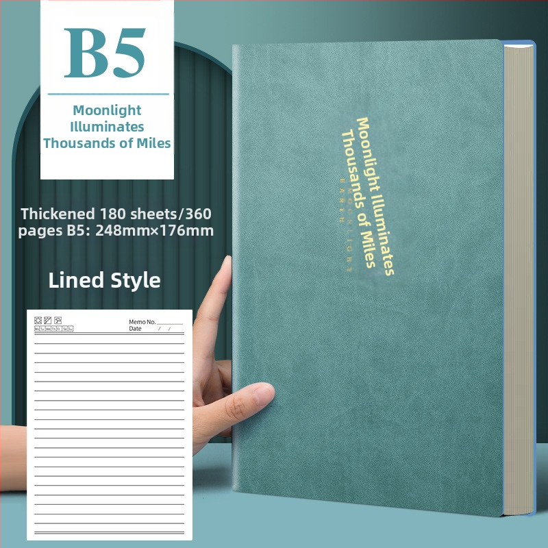 Bilježnica Sijin (omot: PP, ljepljeno povezivanje, šumski papir, 300–400 stranica, stil: poslovni ured)