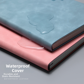 Notebook με τετράγωνες σελίδες; PU κάλυμμα; δέσιμο με μεταλλικό σύρμα; χαρτί 100 gsm από δάσος; 100 σελίδες